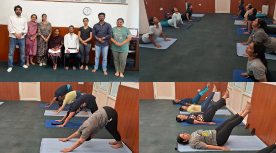स्वास्थ्य देखभाल पेशेवरों के लिए पीजीआईएमईआर में योग प्रतियोगिता